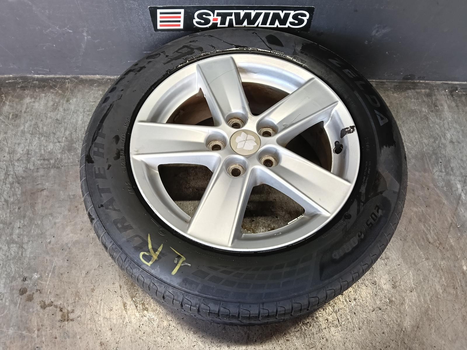 MITSUBISHI LANCER WHEEL ALLOY FACTORY, 16X6.5IN, 5 SPOKE, CJ, 07/07-10/15 07 08