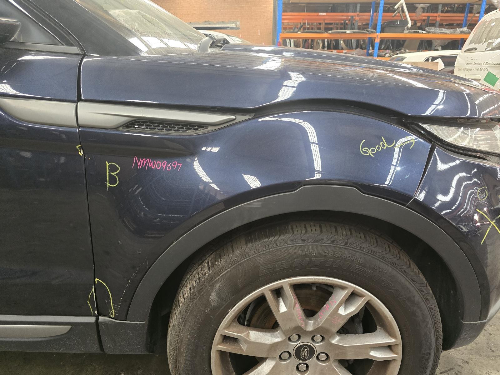 LAND ROVER RANGEROVER EVOQUE RIGHT GUARD FENDER 11/2011-01/2019 NMW09697