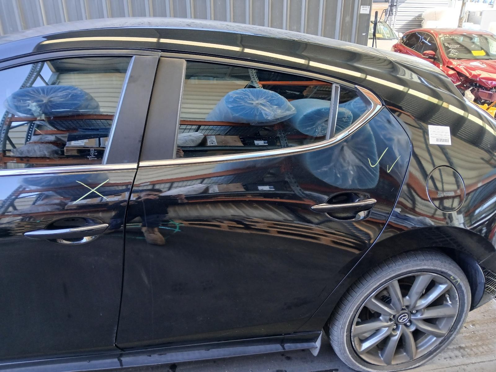 MAZDA 3 LEFT REAR DOOR BP, HATCH, 03/19- 19 20 21 22 23 24 25 26