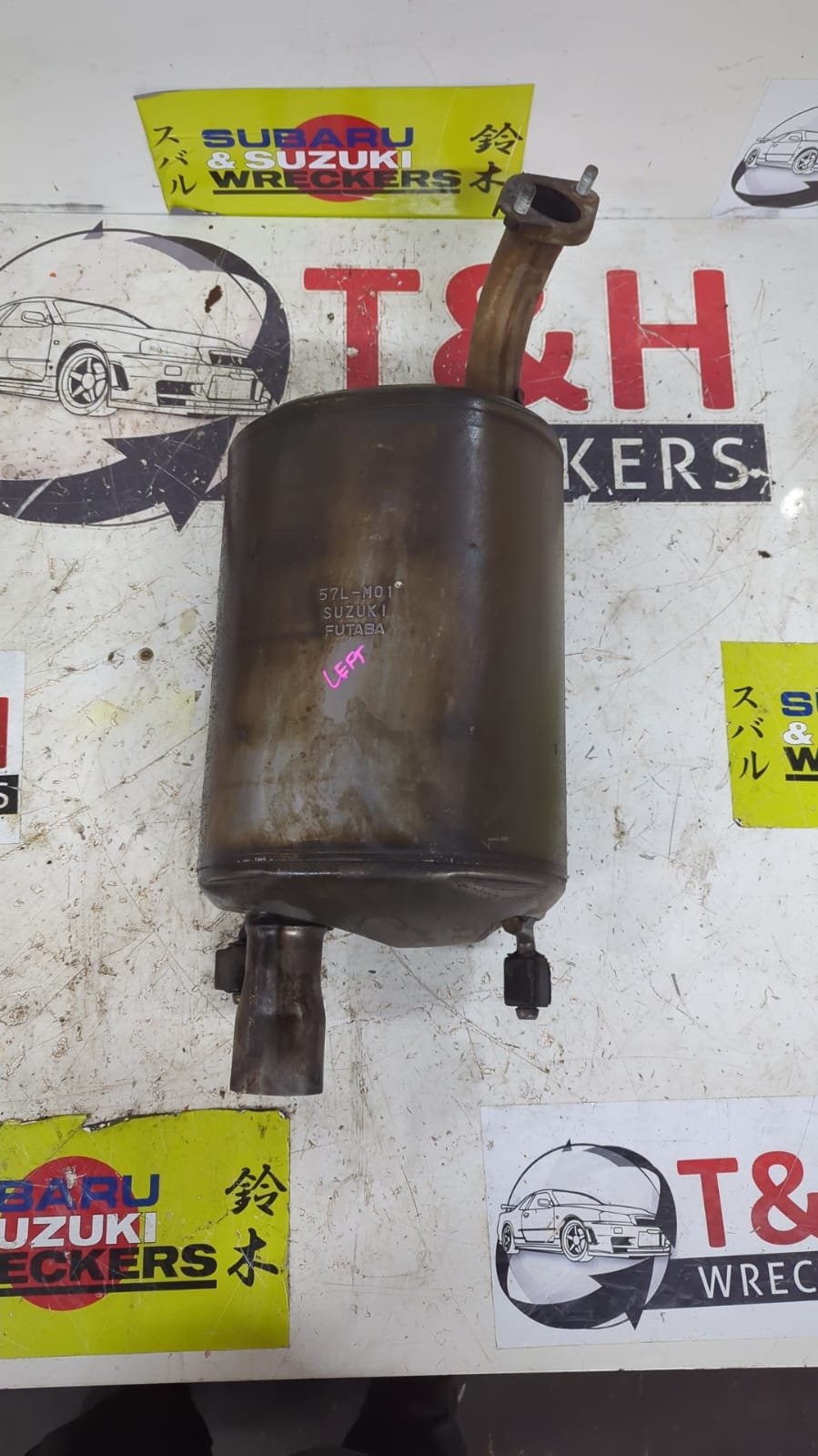 2010 - 2016 Suzuki Kizashi FR 4WD Left Rear Muffler