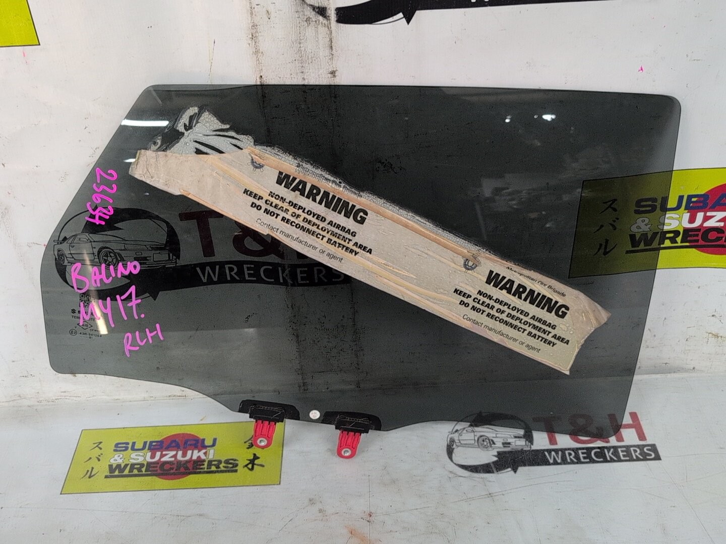 2016-2024 Suzuki Baleno EW Right Rear Door Glass