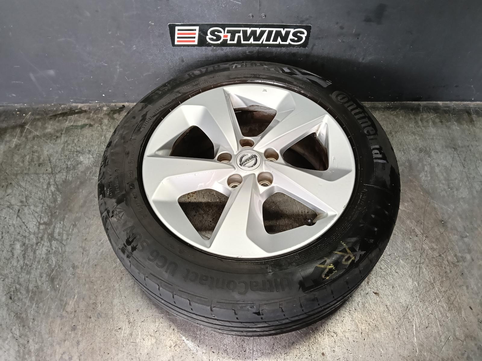 NISSAN QASHQAI WHEEL ALLOY FACTORY, 17X7IN, ST, J11, 07/17-07/21 17 18 19 20 21
