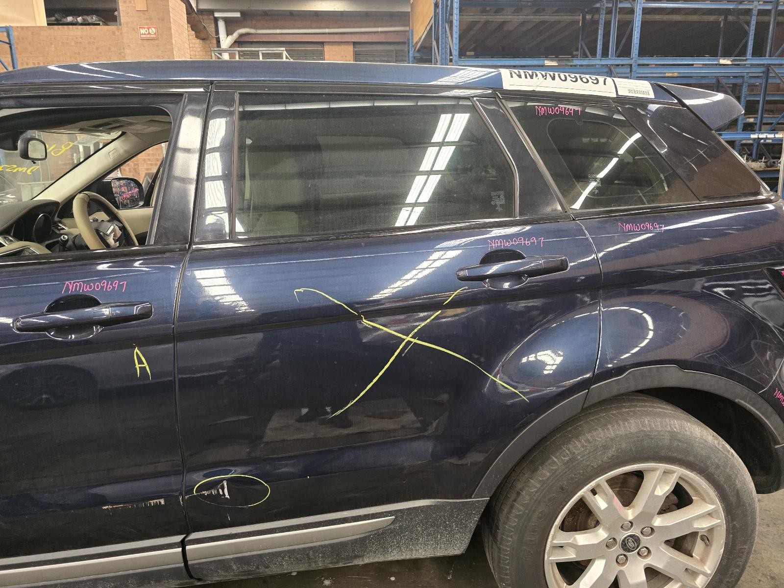 LAND ROVER RANGEROVER EVOQUE LEFT REAR DOOR WINDOW 11/2011-01/2019 NMW09697