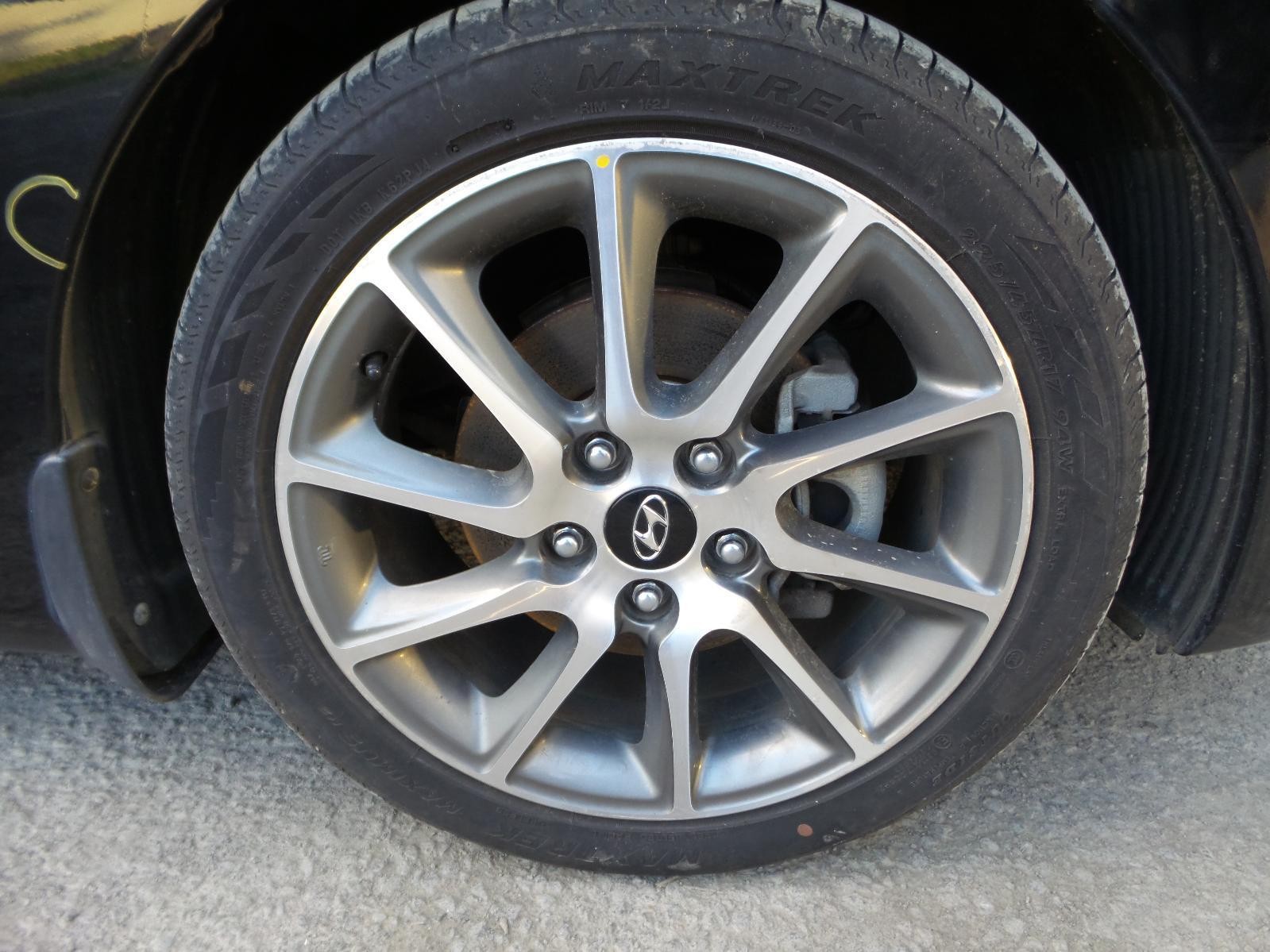 HYUNDAI I30 WHEEL ALLOY FACTORY, 17X7IN, SR, GD, 08/13-02/17 13 14 15 16 17