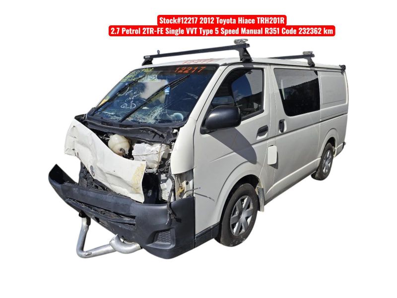 2012 Toyota Hiace — TRH201R Manual Petrol